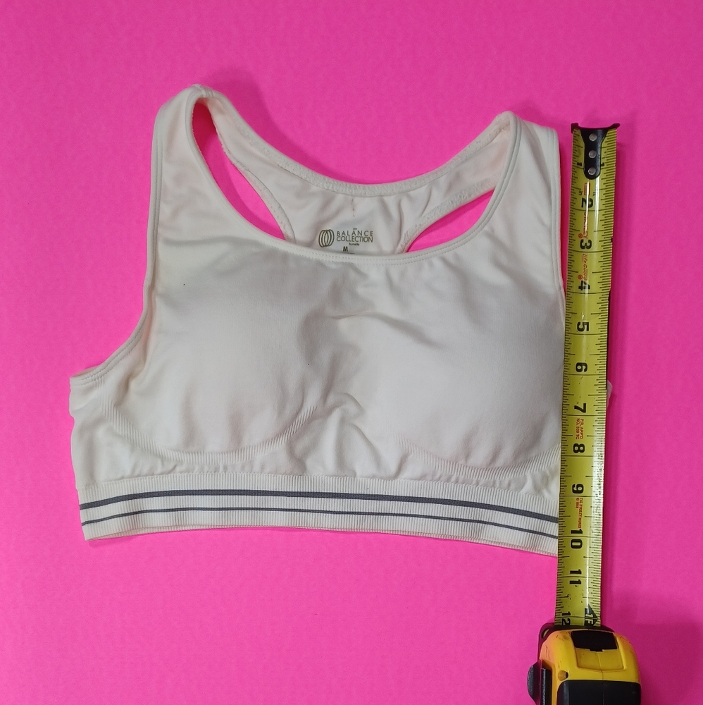 Balance Collection. Racerback White with gray stripes M - Picture 8 of 8